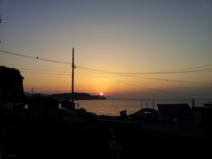 2016/08/13_忍路湾の夕日