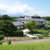 2018/07/14_中央公園展望台から盛岡市先人記念館と岩手山を望む