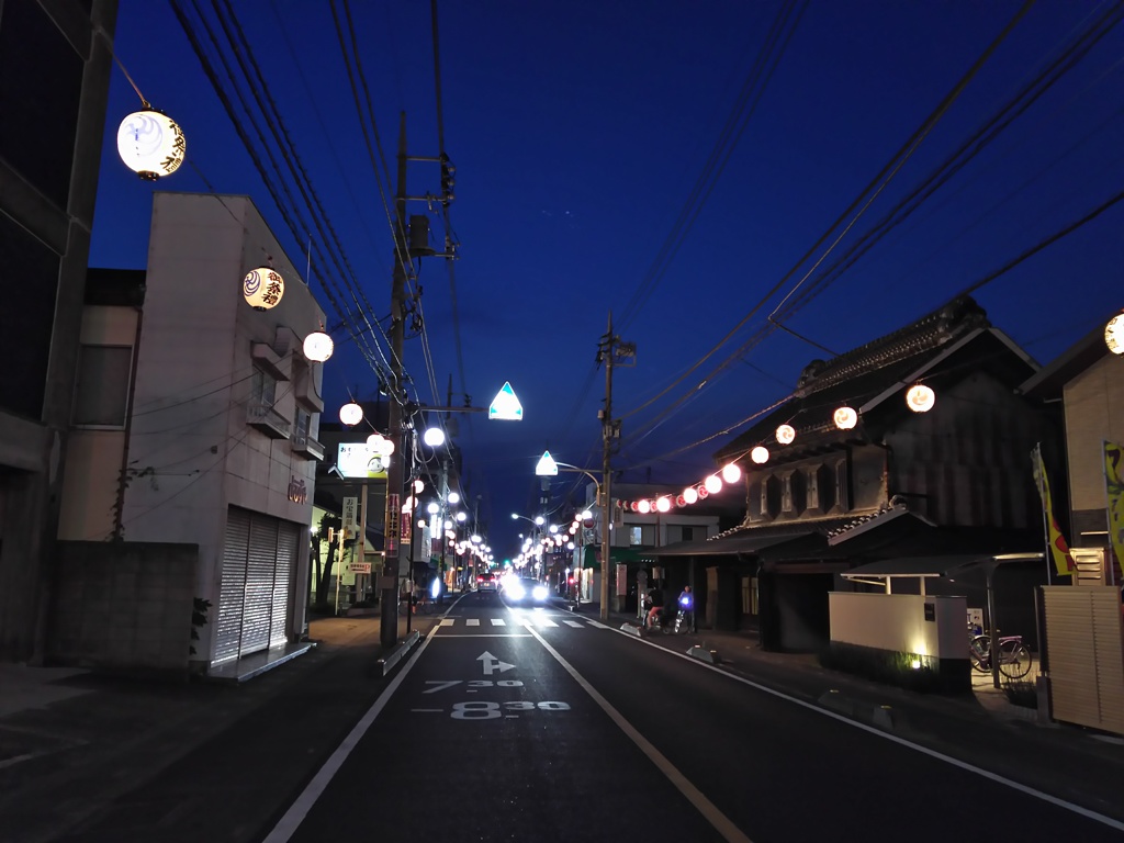 2017/07/08_祭りを前にした夕暮れの桶川旧中山道