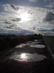 2017/05/14_水溜まりに晴れ間