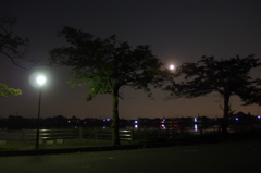2015/09/27_伊佐沼の月夜