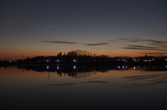 2015/12/20_伊佐沼の夕暮れ