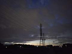 2016/10/23_曇天の夕暮れ