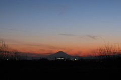 2014/12/27_夕暮れの富士山