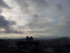 2017/06/14_宿から朝の立山連峰を望む