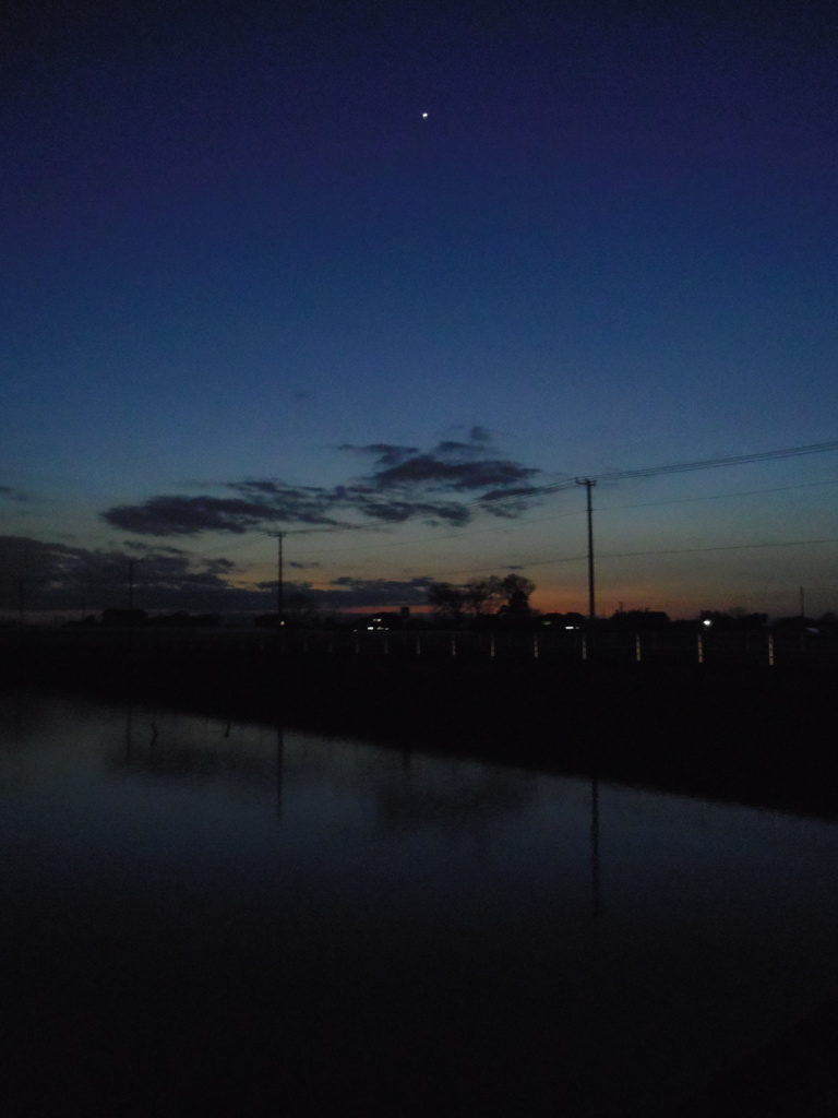 2017/02/19_溜め池の夕暮れ