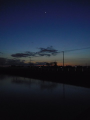 2017/02/19_溜め池の夕暮れ