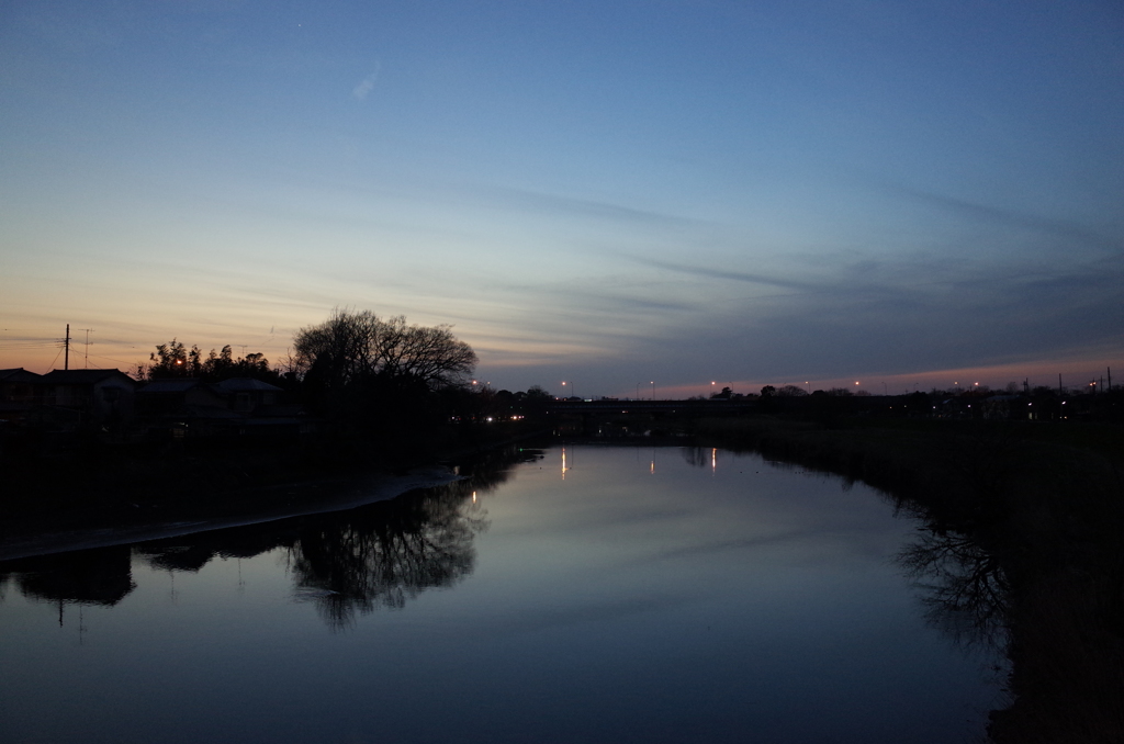 2015/02/28_元荒川の夕暮れ