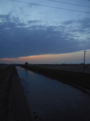 2017/03/25_野通川の夕暮れ