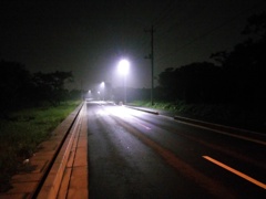 2016/09/24_薄ら靄の夜道