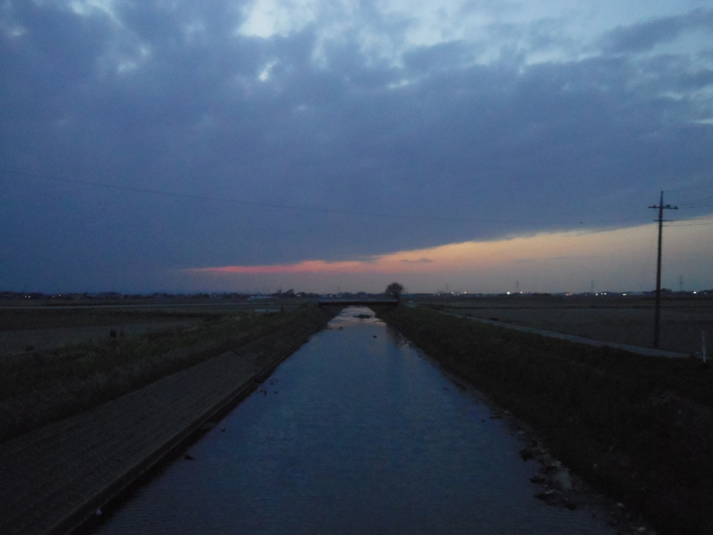 2017/03/25_野通川の夕暮れ