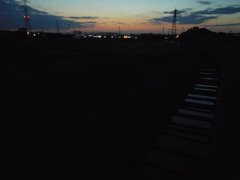 2016/11/06_用水路の夕暮れ