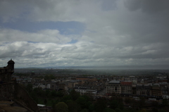 2016/05/21_エディンバラ城から新市街とフォース湾を望む