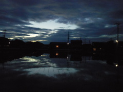 2017/07/01_水田の夕暮れ