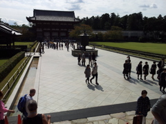 2016/10/18_東大寺 大仏殿から中門を望む