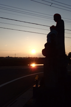 2016/03/19_夕暮れのお地蔵さん