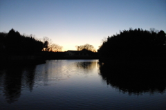 2016/01/01_堂の前池の夕暮れ 2016/01/01_堂の前池の夕暮れ