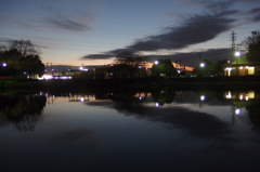 2015/12/30_西城沼公園の夕暮れ