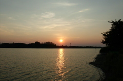 2015/07/26_伊佐沼の夕日