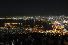 2016/08/12_夜、函館山から函館市街を望む