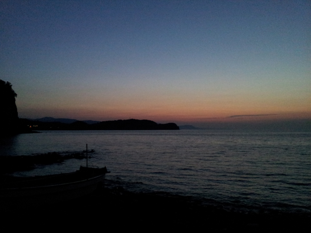 2016/08/13_忍路湾の夕暮れ