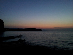 2016/08/13_忍路湾の夕暮れ