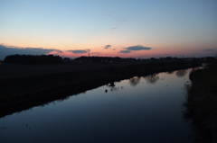 2016/01/11_元荒川の夕暮れ