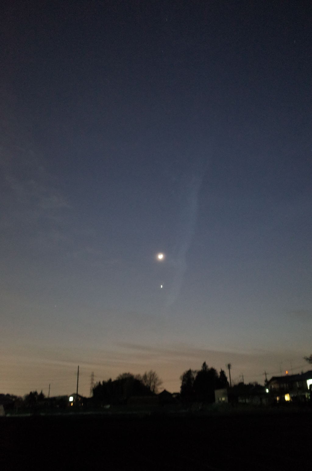 2015/02/21_夕空に月