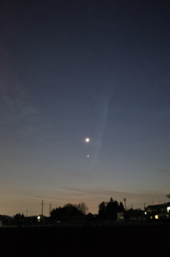 2015/02/21_夕空に月