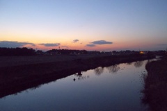 2016/01/11_元荒川の夕暮れ