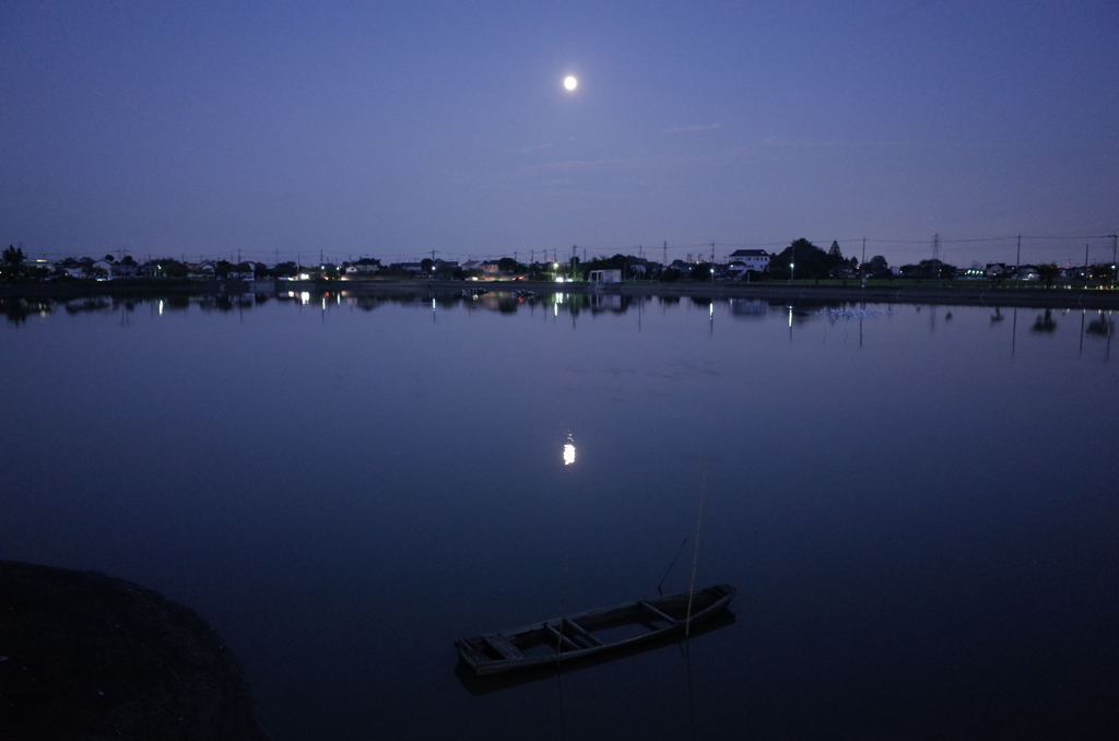 2015/09/27_伊佐沼の月夜