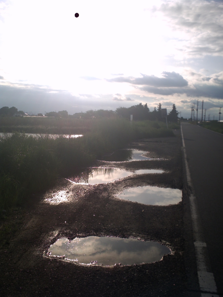 2017/05/14_水溜まりに晴れ間