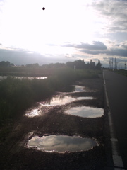 2017/05/14_水溜まりに晴れ間