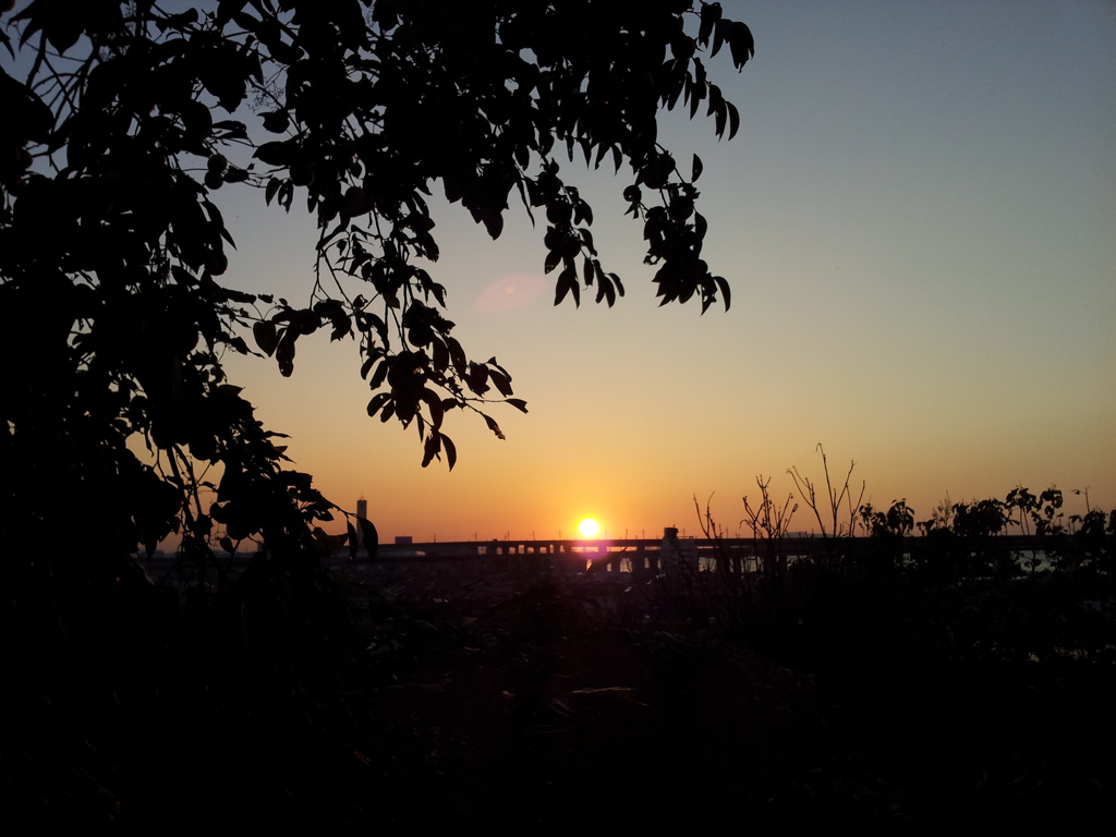 2017/10/26_瀬戸大橋線の夕日