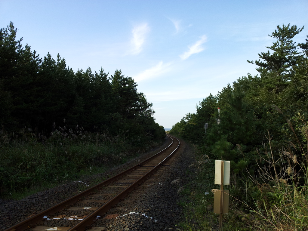 2018/09/13_大湊線の線路