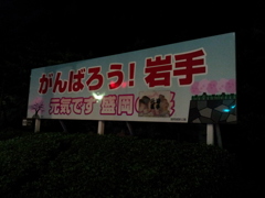 2016/07/16_盛岡城跡公園　がんばろう! 岩手　元気です 盛岡（の桜）