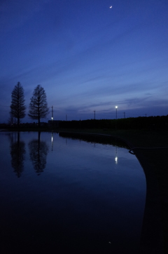 2016/04/10_川里中央公園の夕暮れ