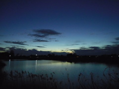 2017/01/09_溜め池の夕暮れ