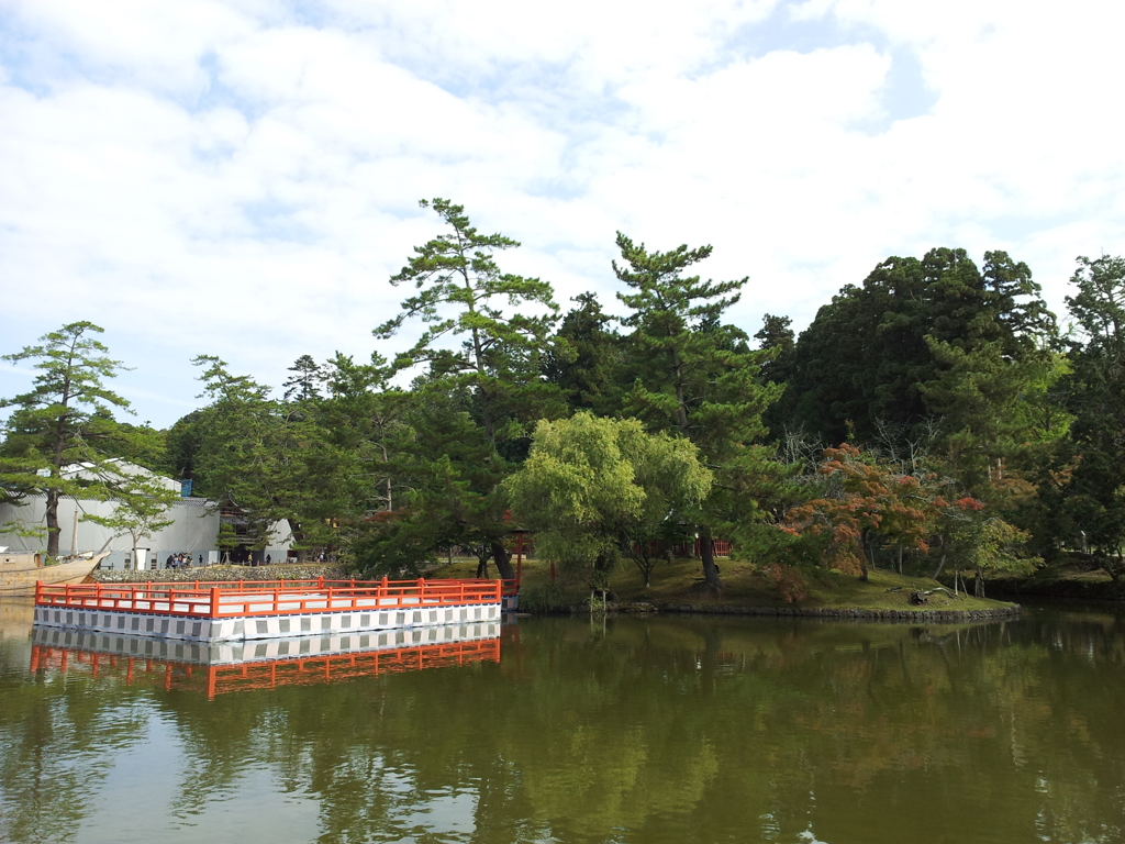 2016/10/18_鏡池と厳島神社