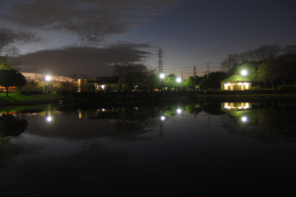 2015/12/30_西城沼公園の夕暮れ