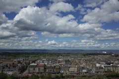 2016/05/21_エディンバラ城から新市街とフォース湾を望む