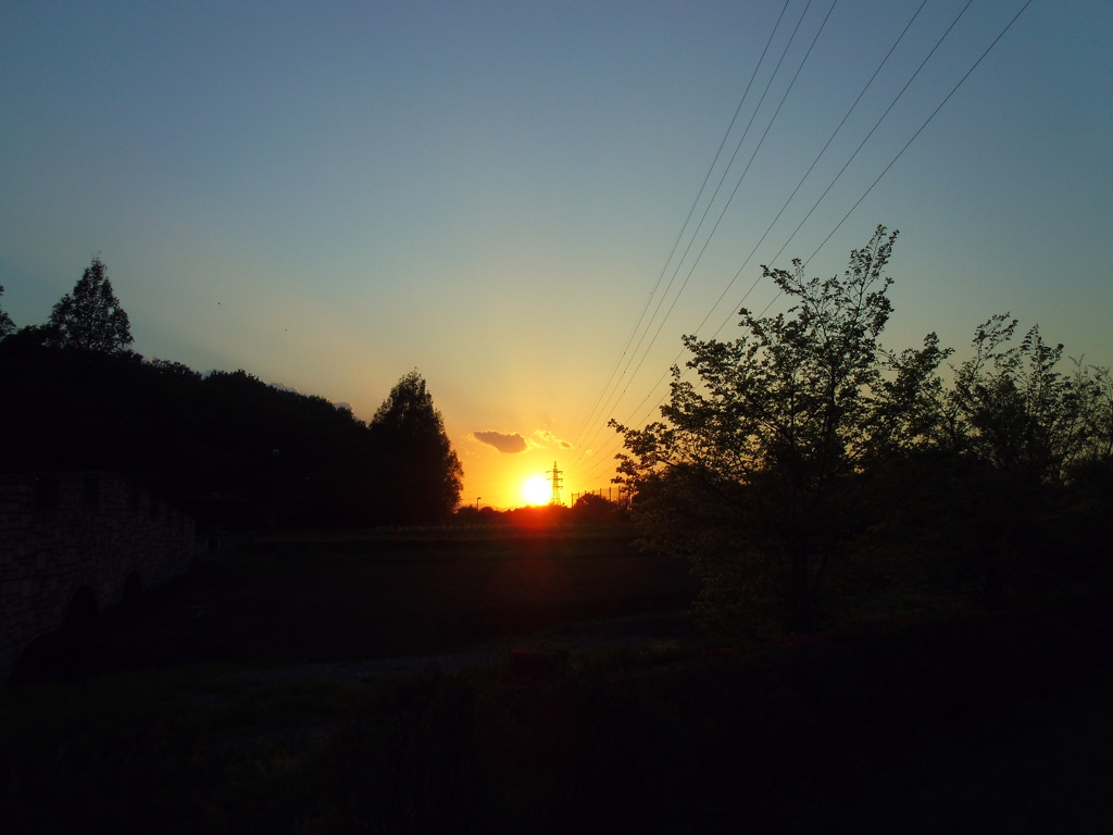 2017/04/23_花の丘農林公苑の夕日