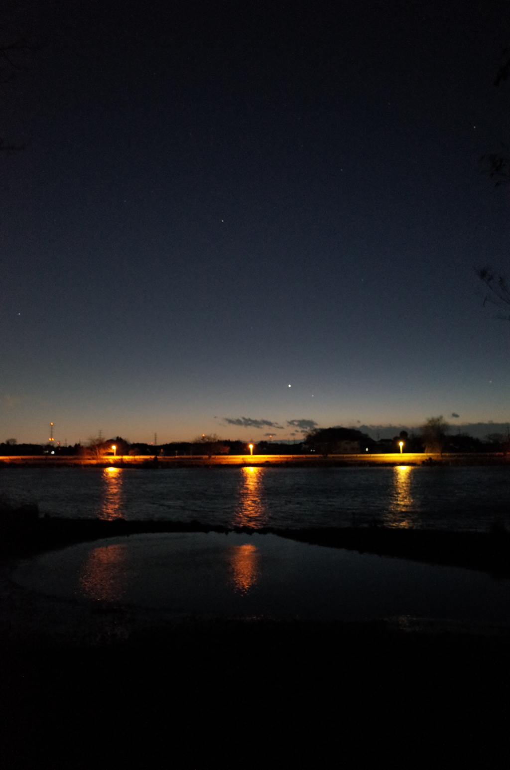 2015/01/17_柴山沼の夕暮れ