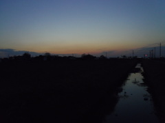 2017/03/04_用水路の夕暮れ