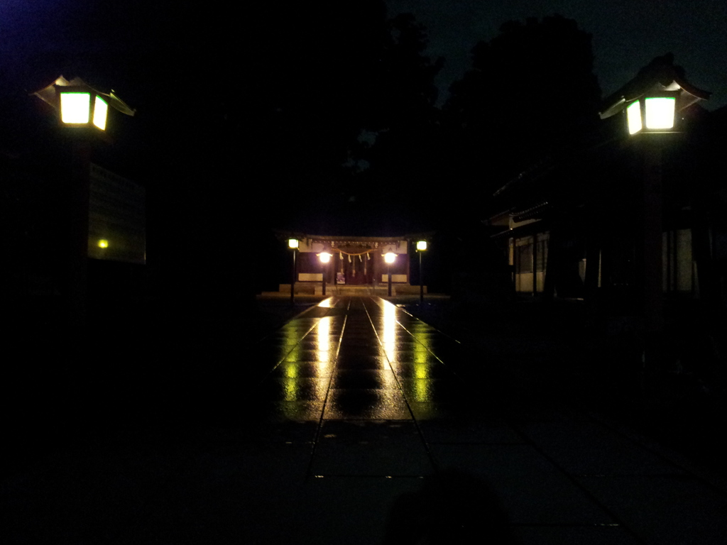 2015/08/16_夜、雨上がりの小室氷川神社
