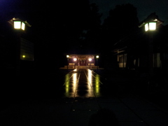 2015/08/16_夜、雨上がりの小室氷川神社