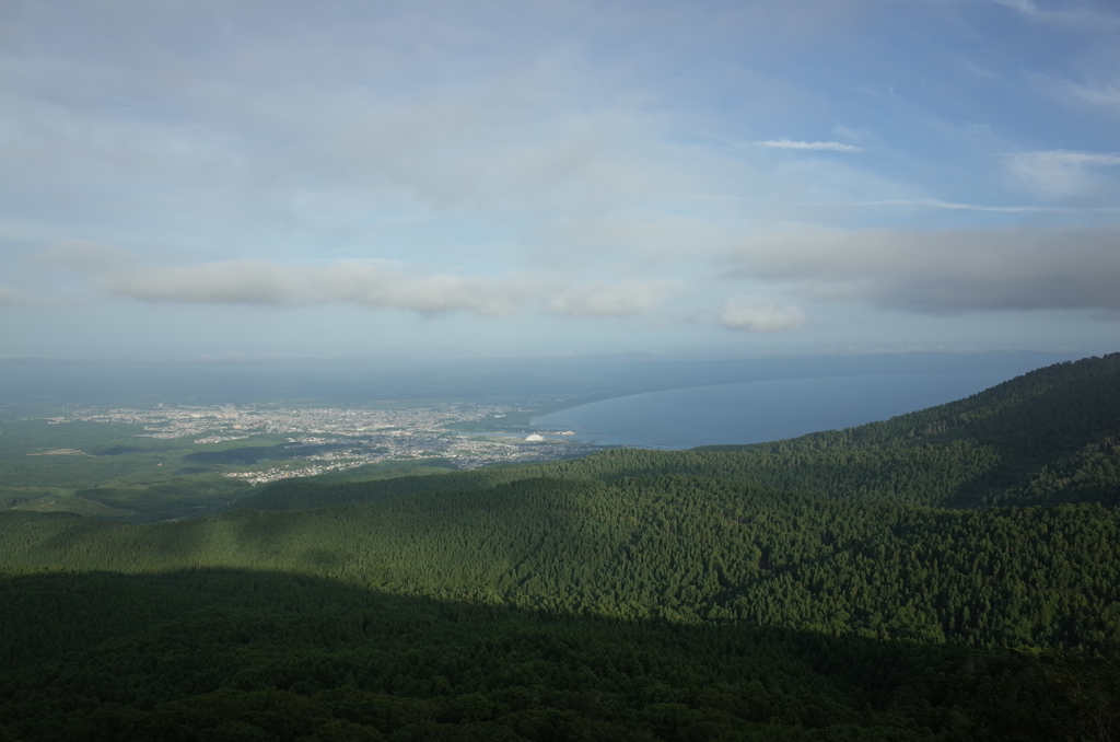 2015/08/08_むつ湾展望台から陸奥湾とむつ市街を望む