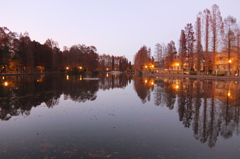 2014/12/14_夕暮れの別所沼公園
