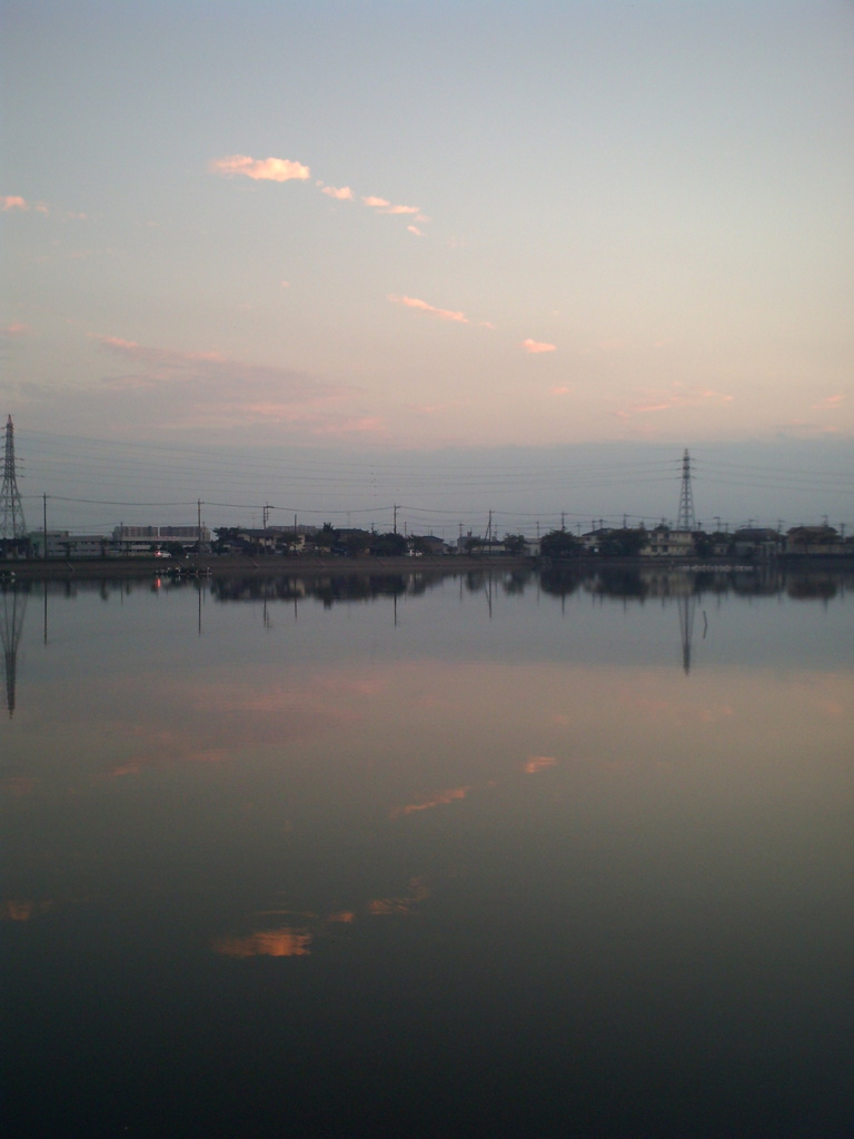 2015/09/27_伊佐沼の夕暮れ