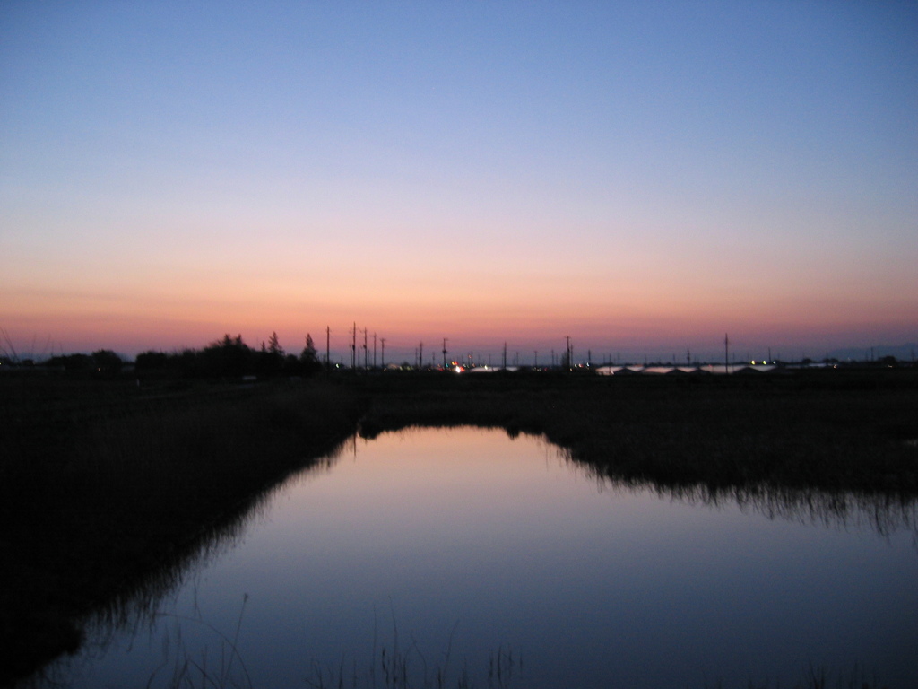 2017/04/15_溜め池の夕暮れ